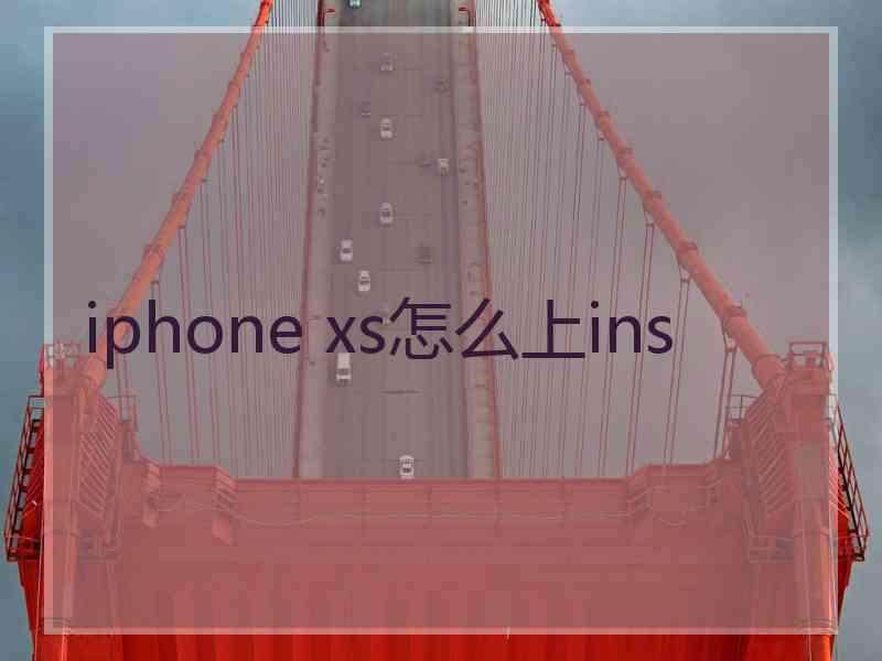 iphone xs怎么上ins