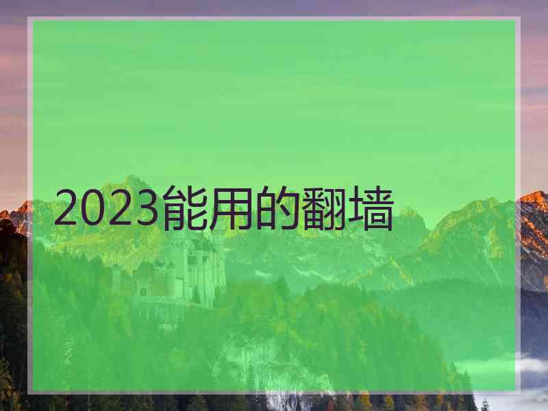 2023能用的翻墙