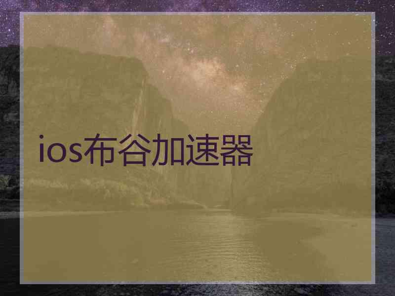 ios布谷加速器