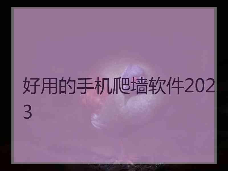 好用的手机爬墙软件2023