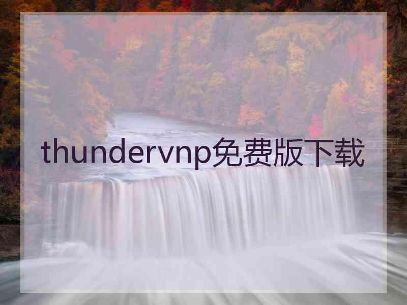 thundervnp免费版下载