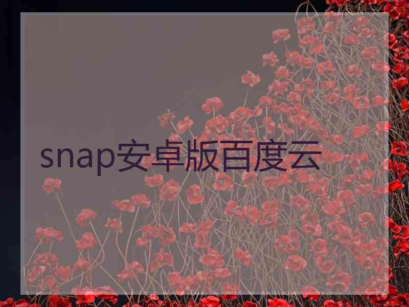 snap安卓版百度云