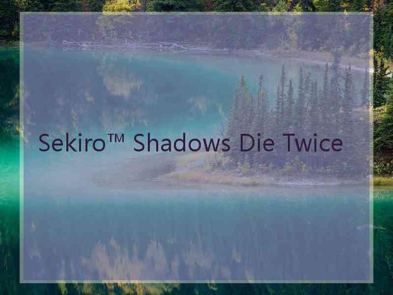 Sekiro™ Shadows Die Twice