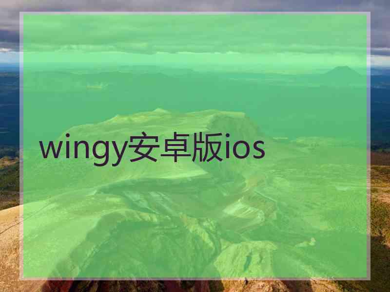 wingy安卓版ios