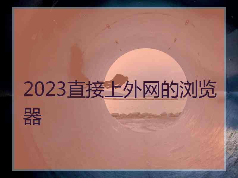 2023直接上外网的浏览器