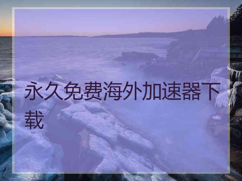 永久免费海外加速器下载