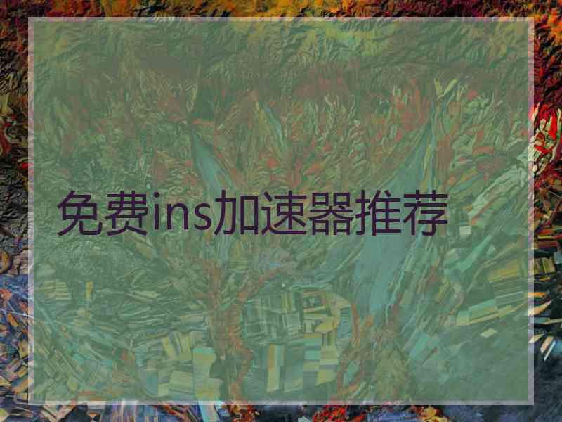 免费ins加速器推荐