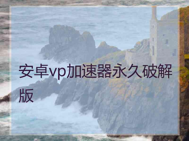 安卓vp加速器永久破解版