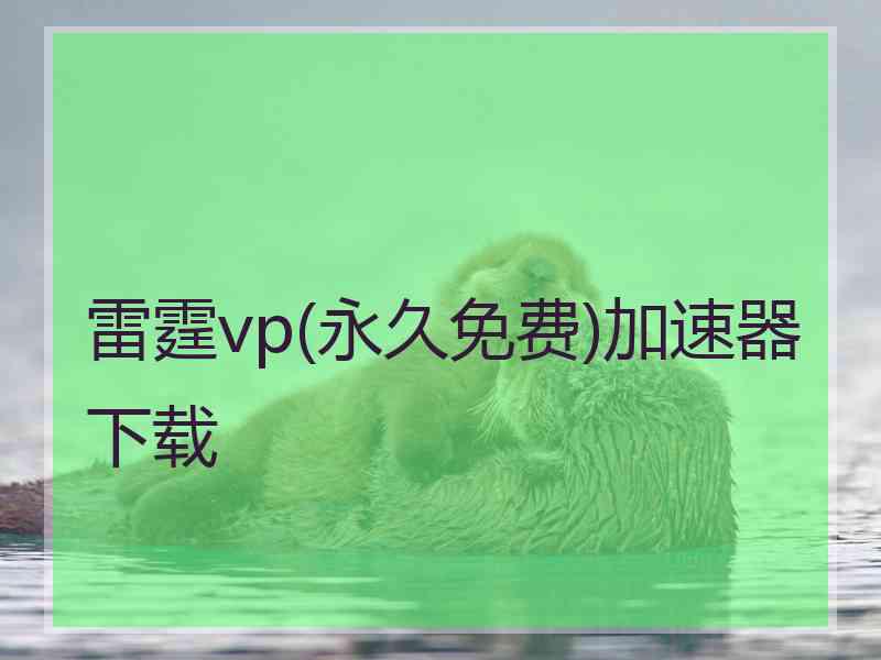 雷霆vp(永久免费)加速器下载