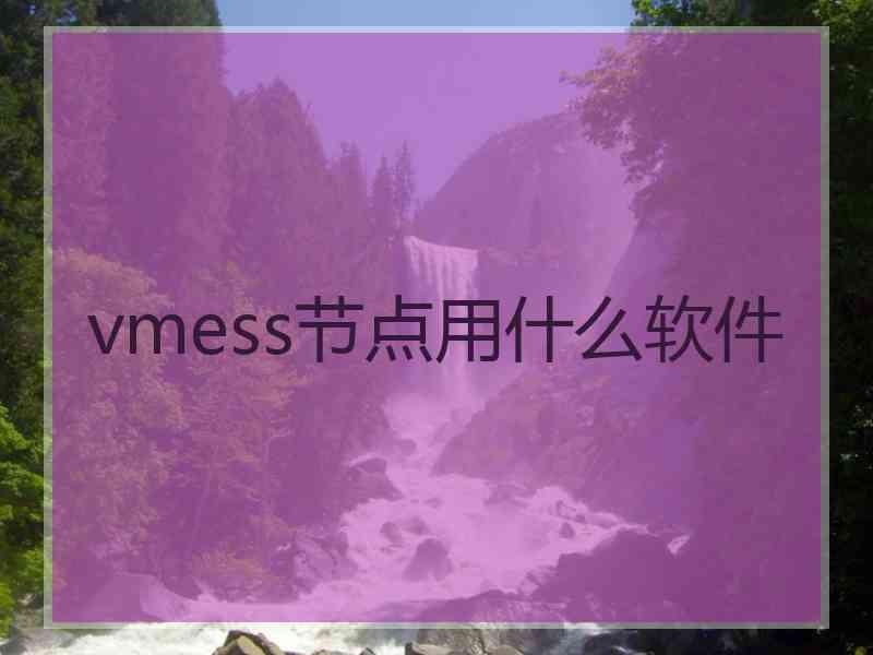 vmess节点用什么软件