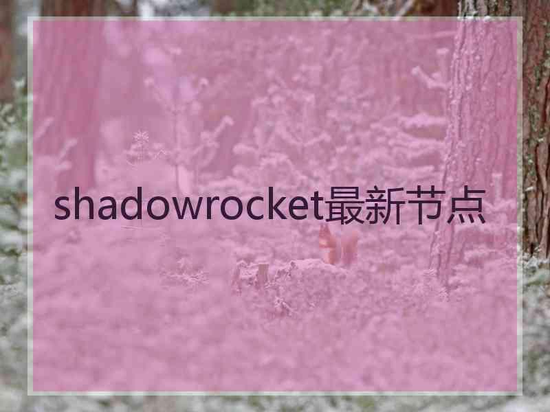 shadowrocket最新节点