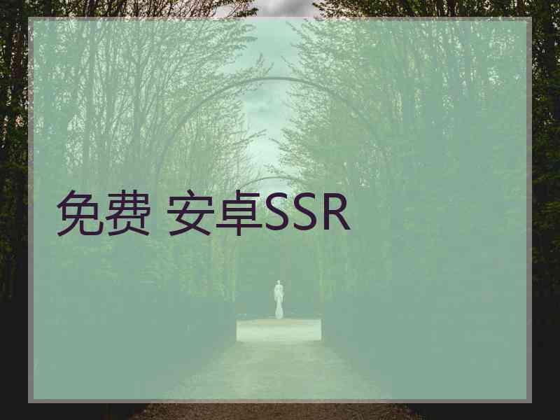 免费 安卓SSR