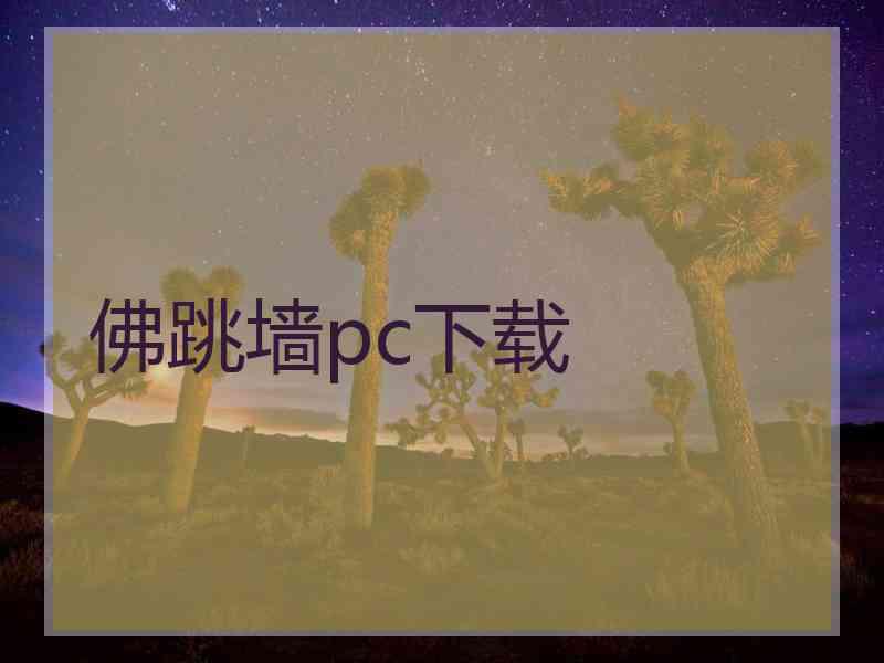 佛跳墙pc下载