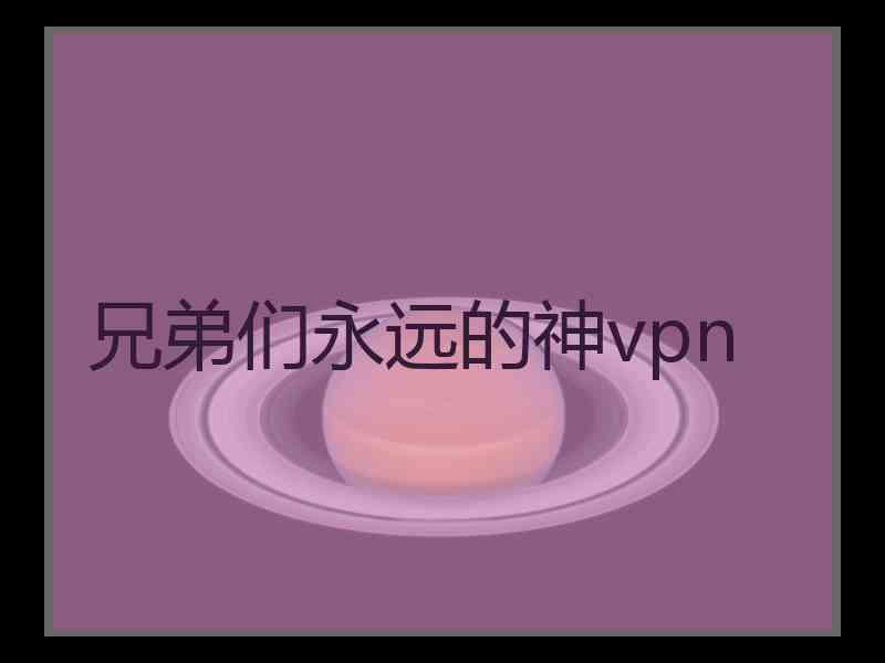 兄弟们永远的神vpn