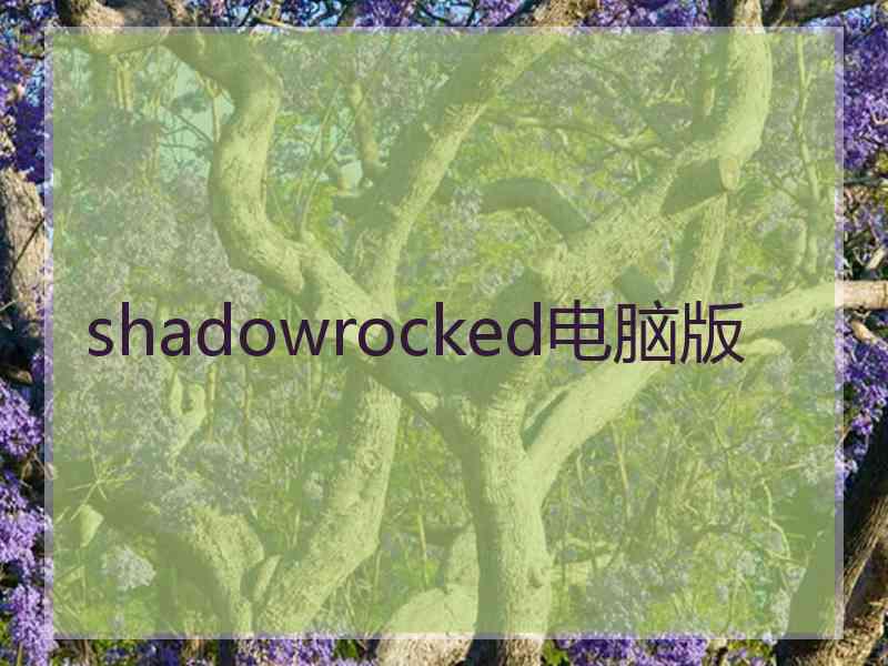 shadowrocked电脑版