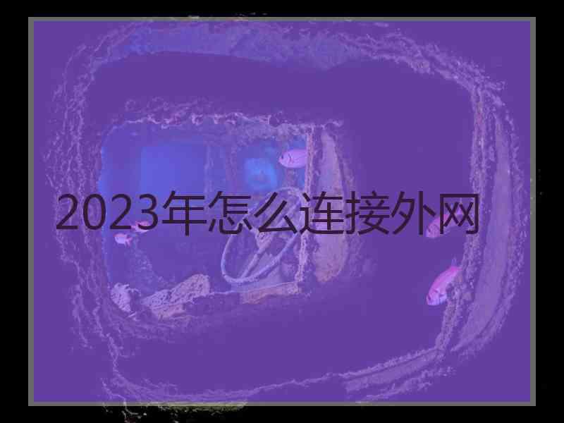 2023年怎么连接外网