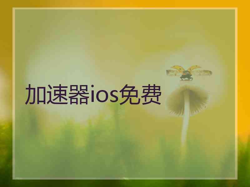 加速器ios免费