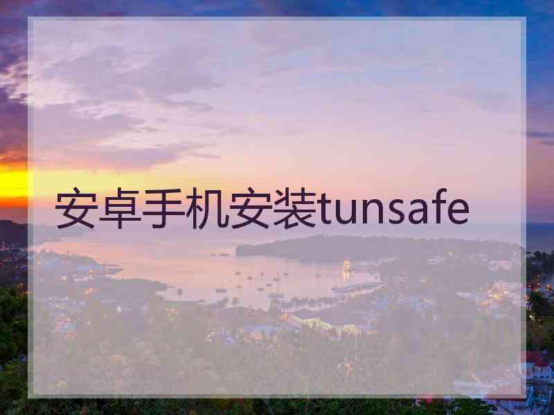 安卓手机安装tunsafe