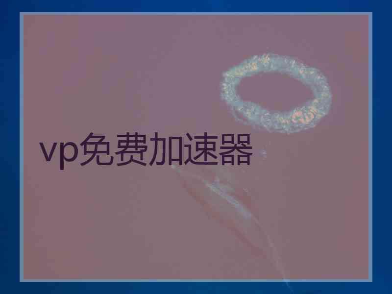 vp免费加速器