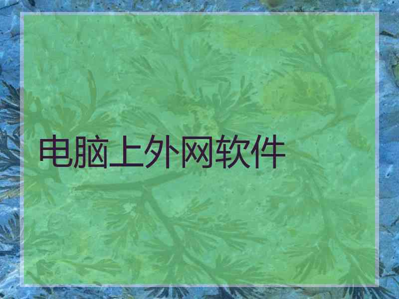 电脑上外网软件