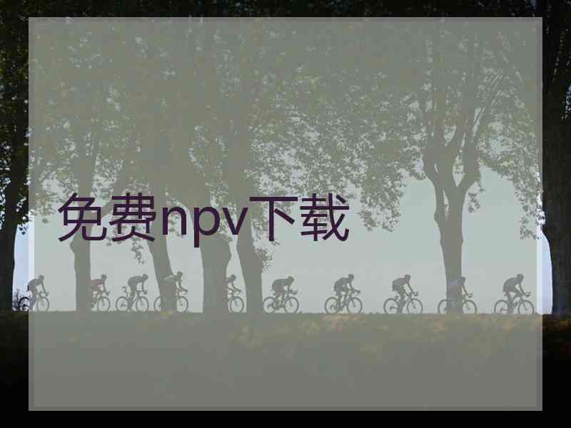 免费npv下载