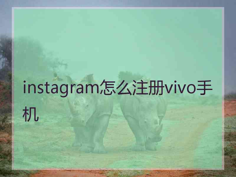 instagram怎么注册vivo手机