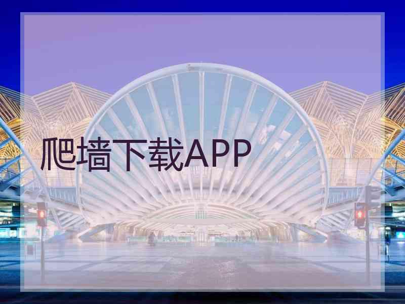 爬墙下载APP