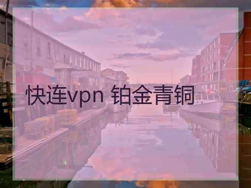 快连vpn 铂金青铜