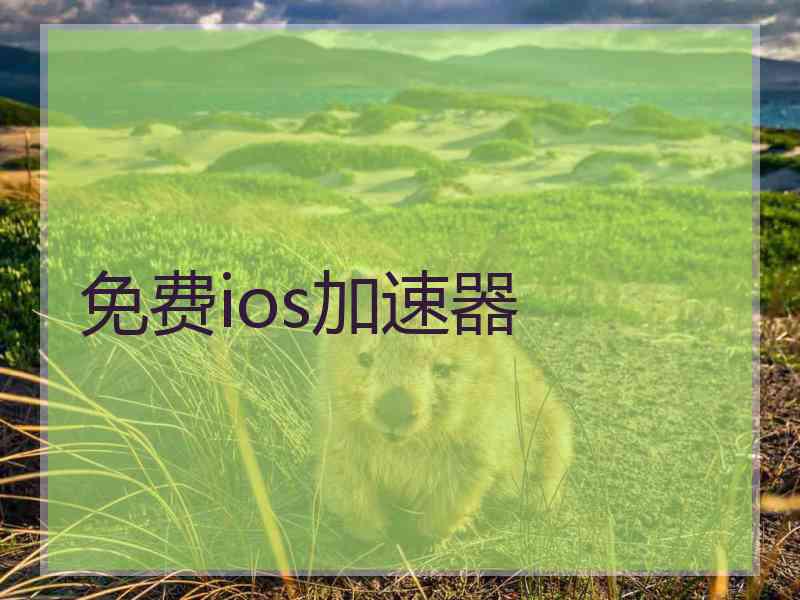 免费ios加速器