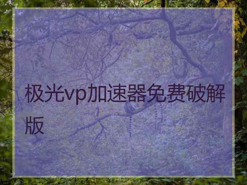 极光vp加速器免费破解版