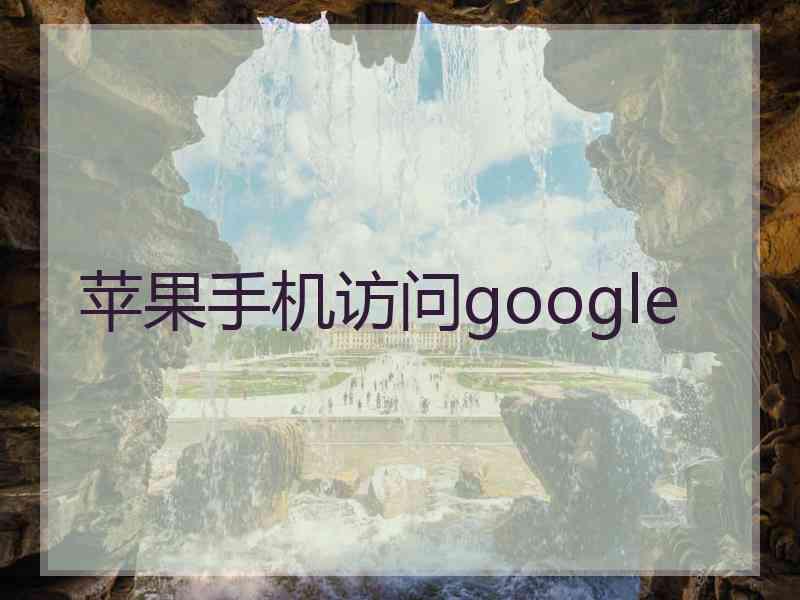 苹果手机访问google