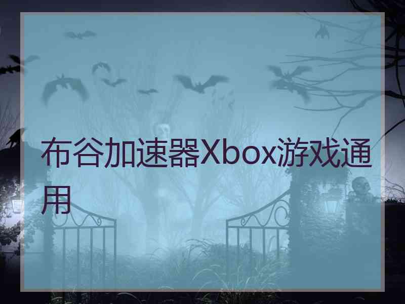 布谷加速器Xbox游戏通用