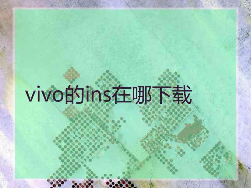 vivo的ins在哪下载