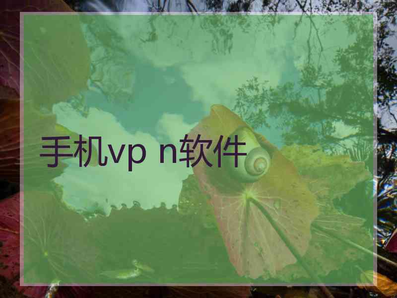 手机vp n软件