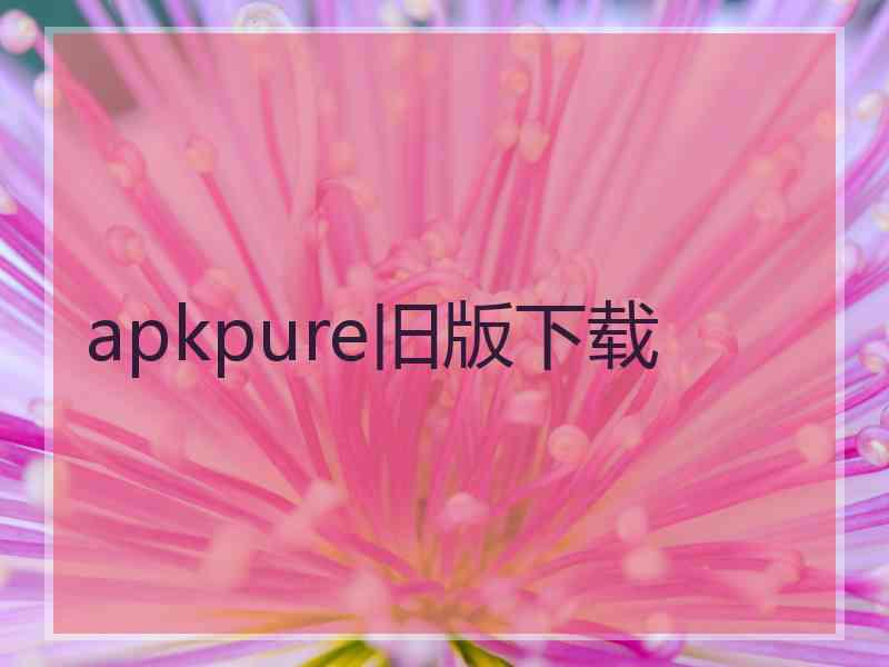 apkpure旧版下载