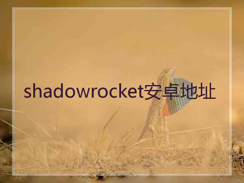 shadowrocket安卓地址