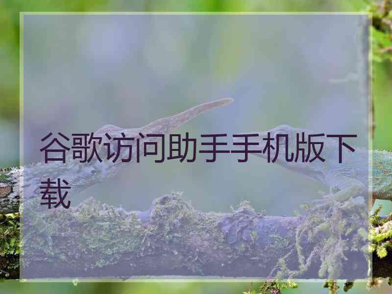 谷歌访问助手手机版下载