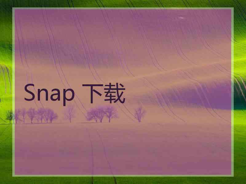 Snap 下载