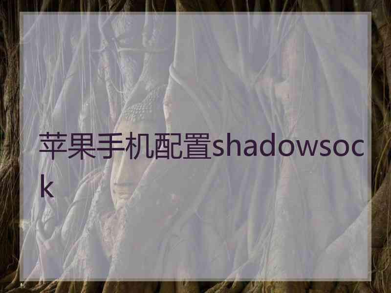 苹果手机配置shadowsock