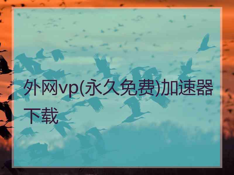 外网vp(永久免费)加速器下载