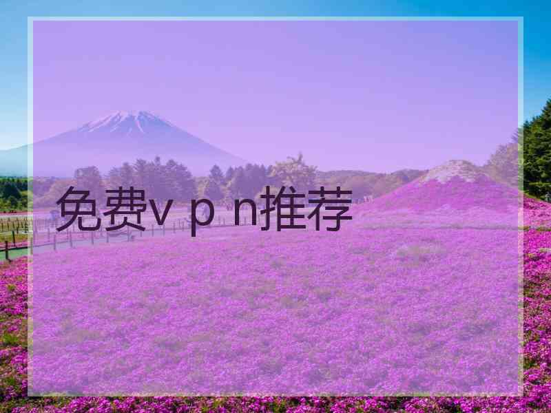 免费v p n推荐