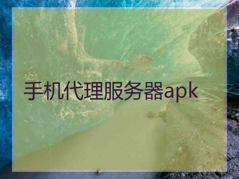 手机代理服务器apk