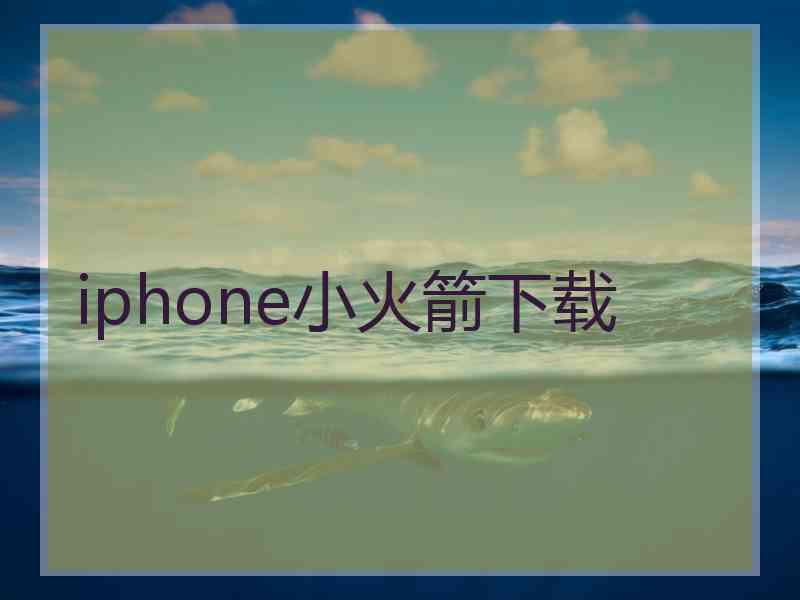 iphone小火箭下载