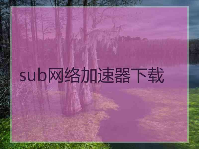 sub网络加速器下载