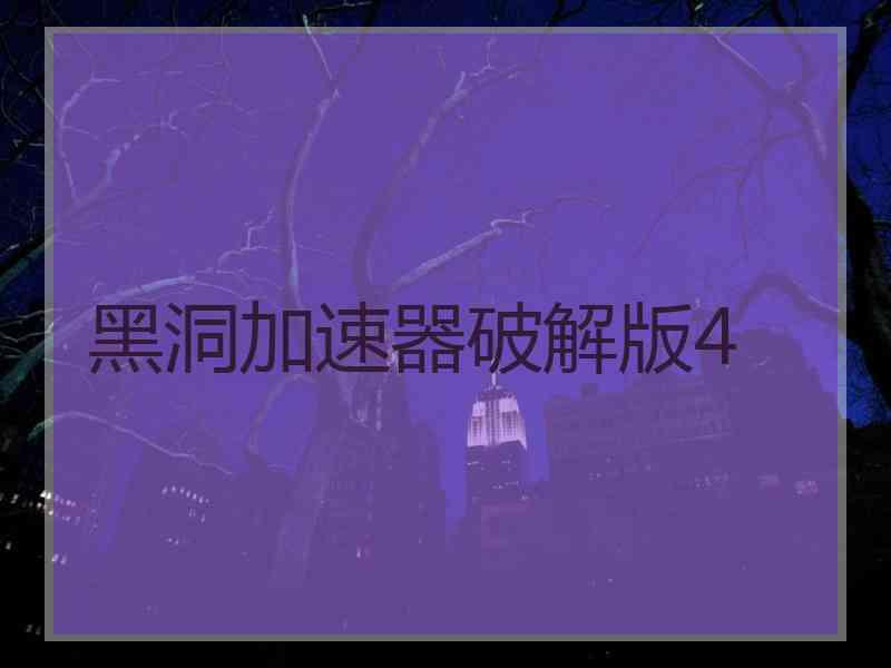 黑洞加速器破解版4