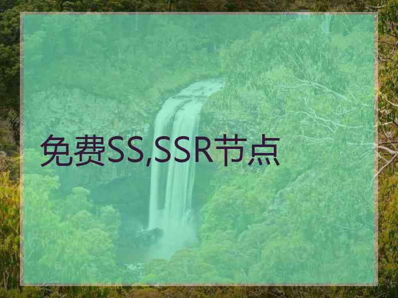 免费SS,SSR节点