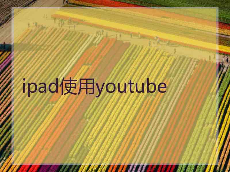 ipad使用youtube