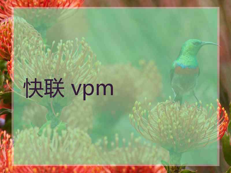 快联 vpm