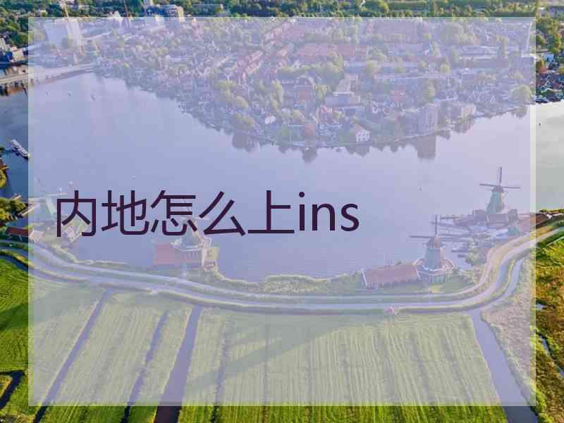 内地怎么上ins