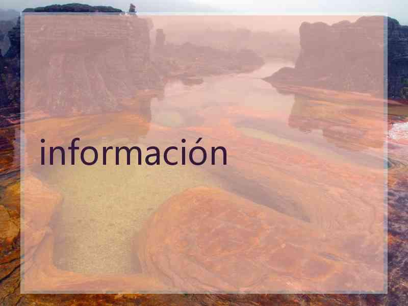 información